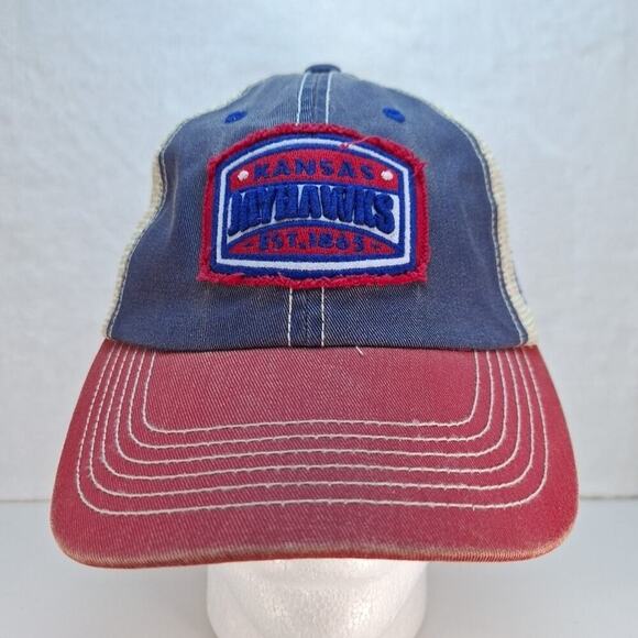 Kansas Jayhawks Top of the World Snapback Mesh Cap Trucker Hat Cap - Picture 1 of 8